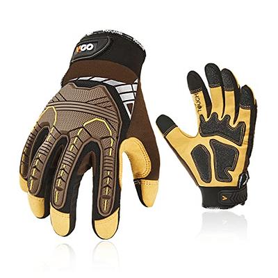 Vgo 3-Pairs Heavy Duty Synthetic Leather Work Gloves, Impact Protection Mechanic  Gloves, Rigger Gloves,Vibration Reduction, Touchscreen Capable (Size M,  Black, SL8849) - Yahoo Shopping