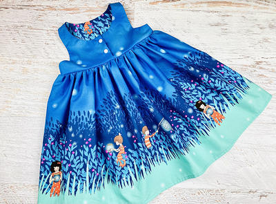 Girls Birthday Dress Firefly Toddler Fairytale Summer Outfit