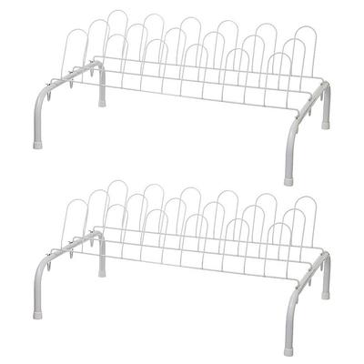 Oumilen Black Can Organizer Rack Stackable Dispenser, 20 Standard 12 oz. Cans, 2 Pack