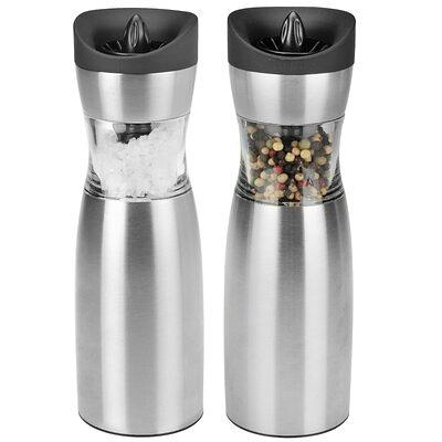 Kalorik Stainless Steel Automatic Gravity Salt and Pepper Grinder