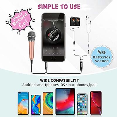 JeMii Type-C Mini Microphone,Portable Vocal Tiny Microphone, Asmr Microphone,Phone  Microphone, Mini Karaoke Microphone for,Android Voice Video Recording  Singing, Vlogging(Black) - Yahoo Shopping