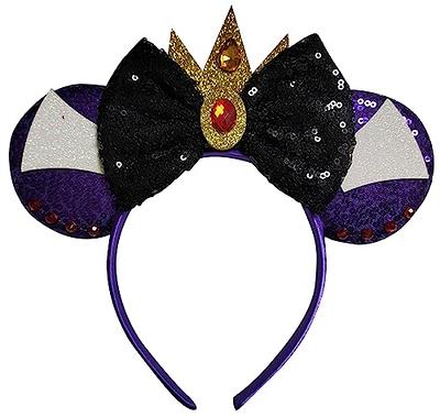 RAZKO Sparkled Minnie Ears headband, Girls Sequin Mickey Ears Headband  Mouse Ears Headband for Cosplay Costume Glitter Party Hot Princess  Decoration