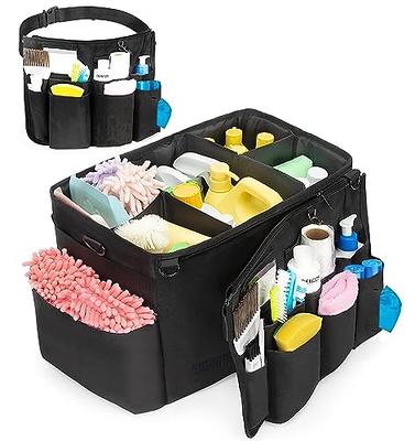 LoDrid Large Wearable Cleaning Caddy Bag with Detachable Divider