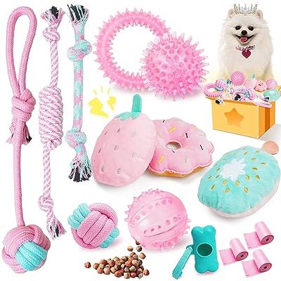 LOYEE Puppy Toys 21 Pack, Small Dog Chew Toys with Rope Toys for Teething  Pet Cute Squeak Toy with Treating Ball for Puppy, Small Dogs - Yahoo  Shopping