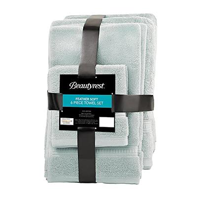 Belizzi Home 8 Piece Towel Set 100% Ring Spun Cotton, 2 Bath Towels 27x54,  2 Hand Towels 16x28 and 4 Washcloths 13x13 - Ultra Soft Highly Absorbent  Machine Washable Hotel Spa Quality - Black