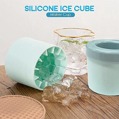 2 Pieces of Silicone Ice Cube Molds, Cylinder Silicone Ice Cube