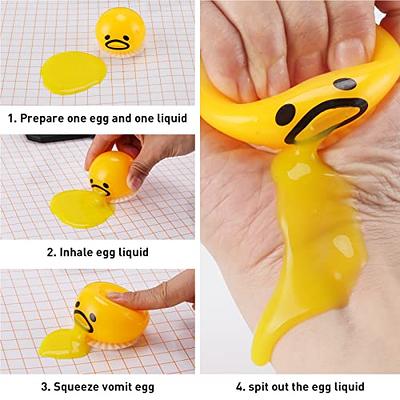 Puking Ball Puking Ball Ball with Yellow Goop Relieve Stress Toy Funny  Squeeze Tricky AntiStress Disgusting Egg Toy
