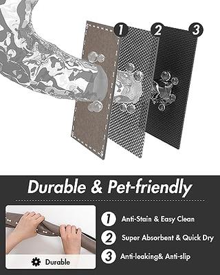 Quick Dry Absorbent Dog Food Mat - 19x12 in Diatom Mud Anti-Slip Dog Water  Bowl Mat, No Stains Pet Feeding Mat for Messy Drinkers Small Dogs
