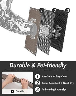 MontVoo-Absorbent Pet Feeding Mat-No Stains Quick Dry Dog Mat for Food and  Water Bowl-Rubber Backing Dog Food Mat Dog Water Dispenser Mat-Dog