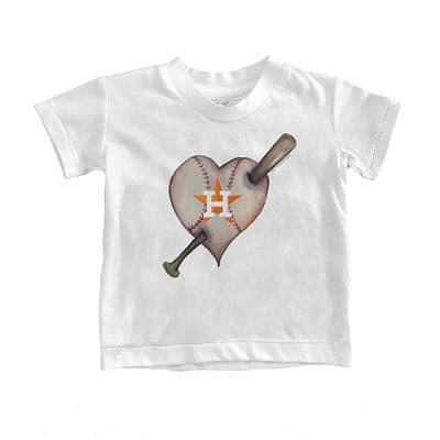 Infant Tiny Turnip White Houston Astros Baseball Love T-Shirt