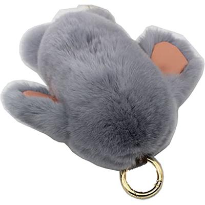 CGHKGVY Soft and Lovely Rabbit Keychain Decoration Pom Pom