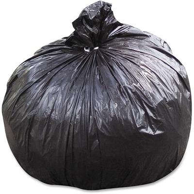 Plasticplace 65 Gallon Rollout Trash Bags, 100 Count, Black 