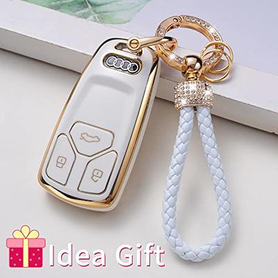  Gematay for Ford Key Fob Cover with Keychain Lanyard