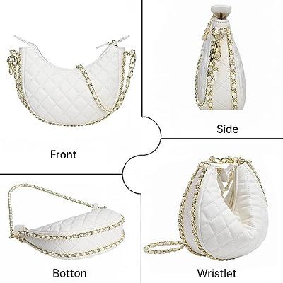 Women's White Chain Purse