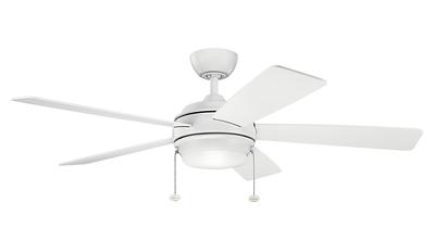 Spyra LED 62 Ceiling Fan in Matte White