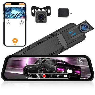 EWAY 2x Wireless WiFi Magnetic Backup Cameras 1080P HD 5 Monitor Battery  Powered No Wiring Rear View Reverse Monitoring Camera Portable Kit for Car