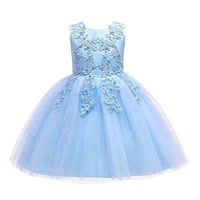 Little Girls Summer Dress For Kids Princess Birthday Party Gown Lace Sling  Tutu Wedding Children Dresses