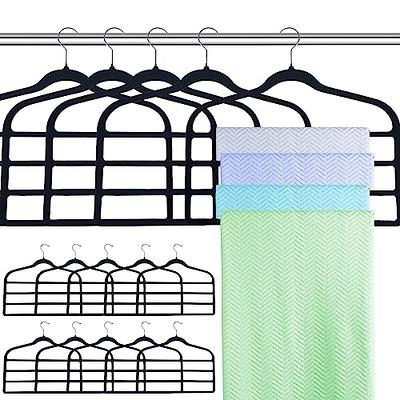 SSWBasics 14 inch Black Plastic Skirt and Pants Hangers - Pack of 20