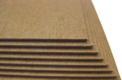  12 x 12 Chipboard - Standard - 20pt - Natural - Ten Sheets