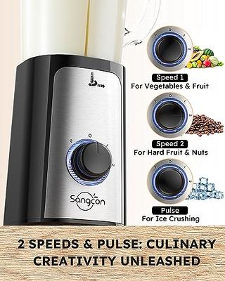Amateys Personal Blender for Shakes and Smoothies,Professional Kitchen  Blender with Blending & Grinding Blades, Portable Coffee Grinder with 24/10  OZ