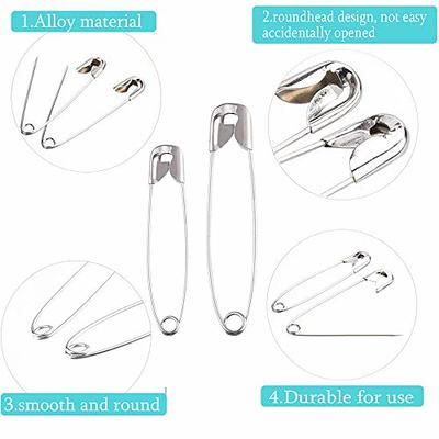 120 Pcs 19mm Safety Pins, Mini Safety Pins Metal Small Safety Pins