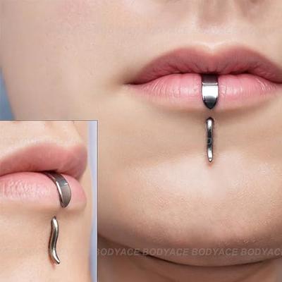 Lip Piercing Dice Stainless Steel Lip Stud Stud Horseshoe Ring Nose Ring  Ear Bone Stud for Women Body Piercing Jewelry
