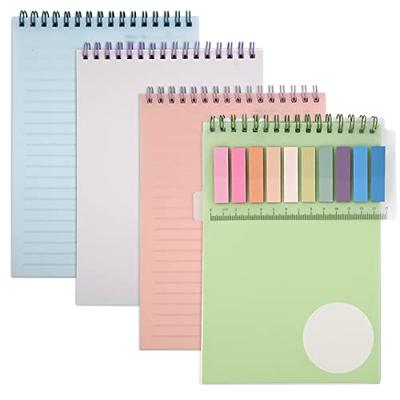 CAGIE 2 Pack 5 Subject Notebook with Tabs Dividers Total 440 Pages  Hardcover Spiral Notebooks 5x7 A5 Spiral Bound Journal for Note Taking Work  School