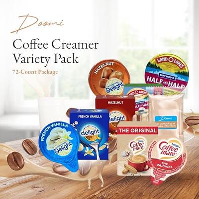 Coffee mate Sugar Free Coffee Powdered Creamer Variety Pack with Gift Box -  Vanilla Caramel, Creamy Chocolate, French Vanilla and Hazelnut