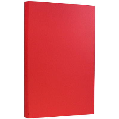 Jam Paper Matte Legal Cardstock 8.5 x 14 80lb Dark Red 50 Sheets/Pack