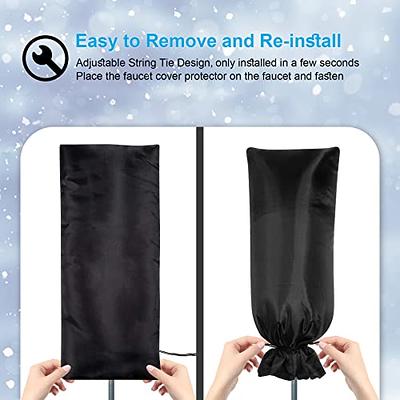 1pc Outdoor Faucet Covers for Winter,Foam Faucet Cover for Winter Freeze  Protection,Reusable Outdoor Hose Cover,Spigot Covers Winter Insulated