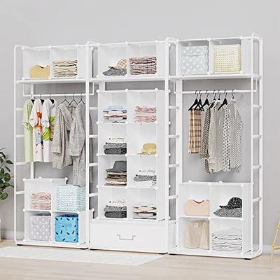 Closet Organizers and Storage Shelves for Clothes, Foldable Stackable  Storage Bins Organizer Baskets Drawers Containers for Camper Closet RV  Closets