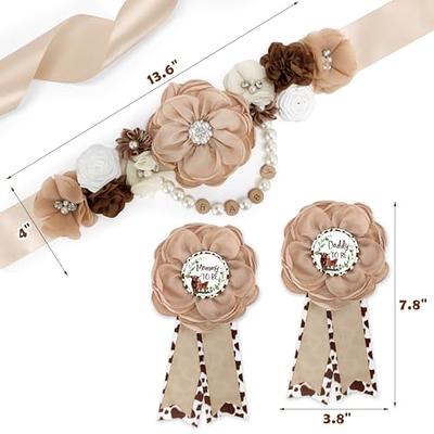 Vansolinne Highland Cow Maternity Sash and Corsage Pin Set Boy Or Girl  Neutral Baby Shower Photo Props Scottish Cattle New Mom Dad Belly Sash  Decorations Pregnancy Gift Idea - Yahoo Shopping