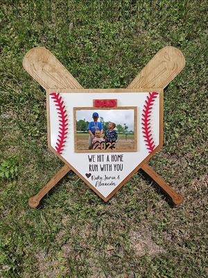 Customizable Baseball Mom & Dad Topper (Set of 2) compatible with