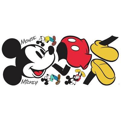 5 in. x 19 in. Mickey and Friends Minnie Mouse Peel and Stick Giant Wall  Decal (8-Piece)