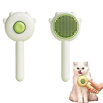 Steamy Cat Brush,3 in1 Cat Steam Brush,Self Cleaning Steam Cat Brush for  massage, Pet Steam Brush for Cat,Multifunctional Cat Steamer Brush,Cat