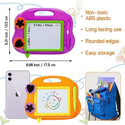 12 Pcs Mini Magnetic Drawing Board for Kids Drawing Painting Pad Travel  Size Erasable Doodle Board Toy Colorful Drawing Pad Games Educational Toys  for