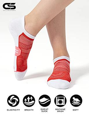 CS CELERSPORT 6 Pairs Women's Running Ankle Socks Athletic Sport Socks  Cushioned