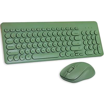 Arcwares Wireless Keyboard and Mouse Combo, Sweet Green Cute Keyboard, 2.4G  USB Ergonomic Full-Sized Mute Keyboard for Computer, Laptop, PC Desktops,  Mac - Yahoo Shopping