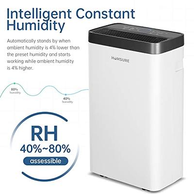 HUMSURE Dehumidifier 30 Pint 1,500 Sq. Ft, Basement Bathroom Bedroom  Dehumidifier With Drain Hose, Home Dehumidifier, Smart Humidity Control  Dehumidifier With 24 Hour Dry Timer, IONIZER, Auto Defrost - Yahoo Shopping