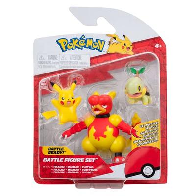  Pokémon Battle Figure Toy Set - 6 Piece Playset - Includes 2  Pichu, Yamper, Turtwig, Piplup, Chimchar & Deino - Generation 4 Diamond &  Pearl Starters : Toys & Games