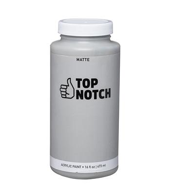 Top Notch 16oz Matte Acrylic Paint - White - Acrylic Paint - Art Supplies & Painting