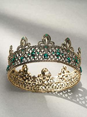 Royal King Crown For Men - Metal Prince Crowns And Tiaras, Full Round  Birthday Party Hats,medieval