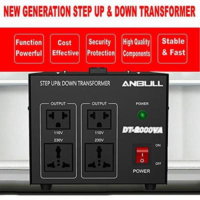 Power Bright 2000-Watts Step Up/Down Converter 110/120-Volt - 220/240-Volt  Voltage Transformer VC2000W - The Home Depot