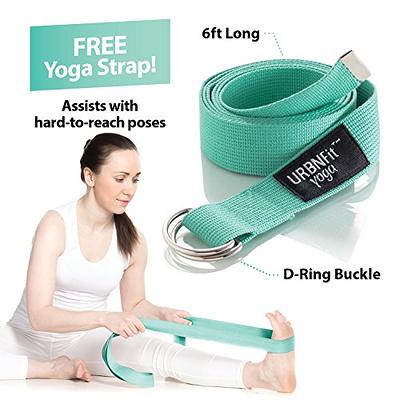 Tumaz Yoga Strap/Stretch Bands with Adjustable D-Ring Buckle (6ft