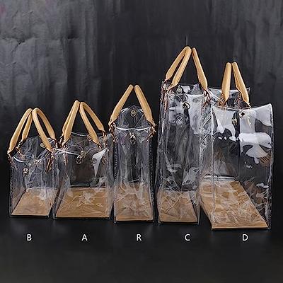 Clear PVC DIY Tote Bag Handbag Making Kit Handmade Gift Bags Craft Accessories Tool Set Birthday Holiday-C