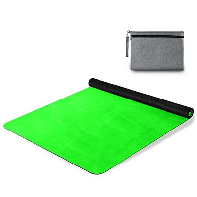 Kigai Plain Neon Green Solid Color Yoga Mat Non Slip Fitness
