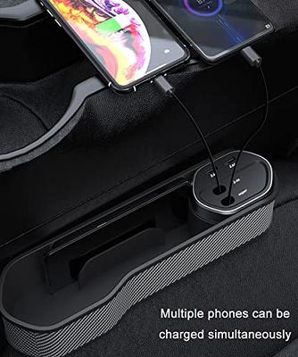 Car Storage Box Pocket Organizer Mobile Phone Charge Box Holder