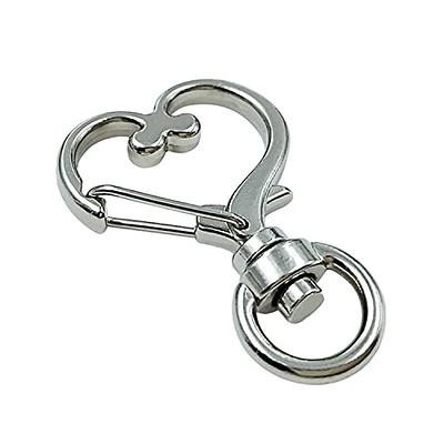 Amaxiu Spring Keychain Clip Key Ring, 2PCS Metal Keychain