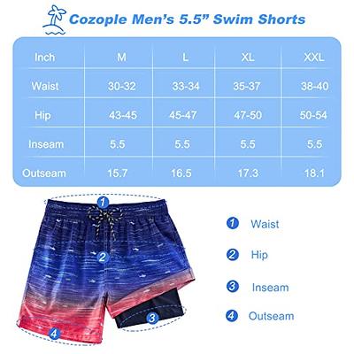 Cozople Boy's Swim Trunks UPF 50+ Sun Protection Swimsuit Beach