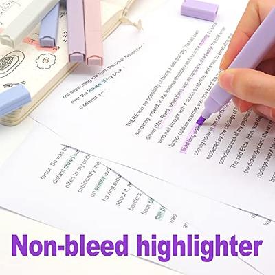 ZEYAR Highlighters Pen, Dual Tip: Chisel and Bullet, Aesthetic Highlighter  Marker, No Bleed Dry Fast, for Journal Bible Study Notes School Office